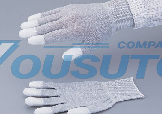 導電工作手套 指尖 PU塗覆 Carbon PU coated Finger Top Gloves